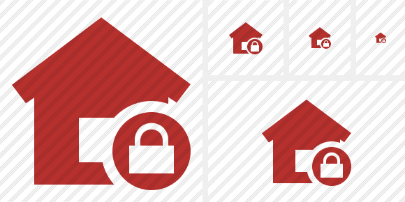 Home Lock Icon Home Lock Icon