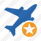 Airplane 2 Star Icon