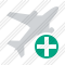 Airplane Add Icon