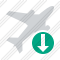 Airplane Download Icon