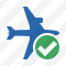 Airplane Horizontal 2 Ok Icon