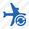 Airplane Horizontal 2 Refresh Icon