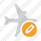 Airplane Horizontal Edit Icon