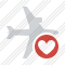 Airplane Horizontal Favorites Icon