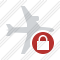 Airplane Horizontal Lock Icon