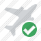 Airplane Ok Icon