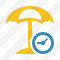 Icone Beach Umbrella Clock