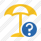 Beach Umbrella Help Icon