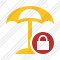 Beach Umbrella Lock Icon