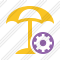 Beach Umbrella Settings Icon