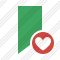 Bookmark Green Favorites Icon