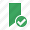 Bookmark Green Ok Icon