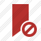 Bookmark Red Block Icon