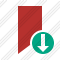 Bookmark Red Download Icon