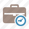 Briefcase Clock Icon