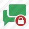 Chat 2 Lock Icon