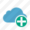 Cloud Blue Add Icon