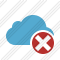 Cloud Blue Cancel Icon