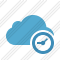 Icône Cloud Blue Clock