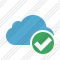 Cloud Blue Ok Icon