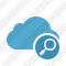 Cloud Blue Search Icon