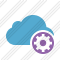 Cloud Blue Settings Icon