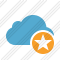 Cloud Blue Star Icon