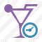 Cocktail Clock Icon