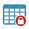 Database Table Lock Icon