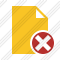 Document Blank 2 Cancel Icon