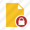 Document Blank 2 Lock Icon