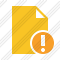 Document Blank 2 Warning Icon