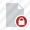 Document Blank Lock Icon