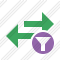 Exchange Horizontal Filter Icon