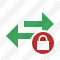 Exchange Horizontal Lock Icon