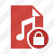 Icône File Music Lock