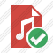 File Music Ok Icon