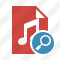 File Music Search Icon