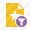 File Star Filter Icon