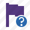 Flag Purple Help Icon