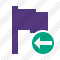 Flag Purple Previous Icon