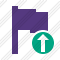 Flag Purple Upload Icon