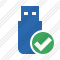 Flash Drive Ok Icon