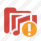 Folder Music Warning Icon