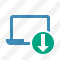 Laptop Download Icon