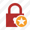 Lock Star Icon