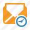 Mail Read Clock Icon