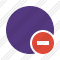 Point Purple Stop Icon