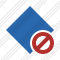 Rhombus Blue Block Icon