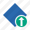 Rhombus Blue Upload Icon